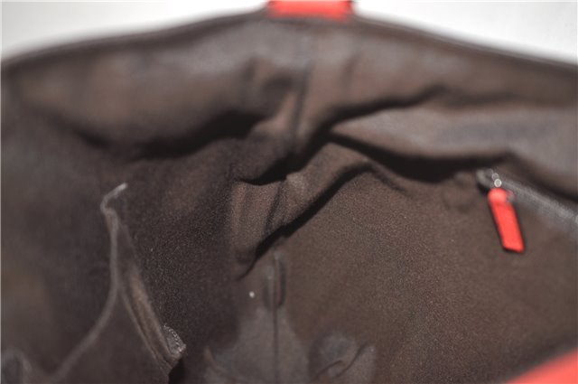 Authentic GUCCI Vintage Abbey 2Way Shoulder Tote Bag Leather 268641 Red 9321E