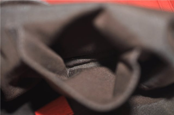 Authentic GUCCI Vintage Abbey 2Way Shoulder Tote Bag Leather 268641 Red 9321E