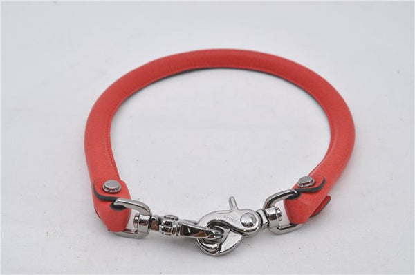 Authentic GUCCI Vintage Abbey 2Way Shoulder Tote Bag Leather 268641 Red 9321E