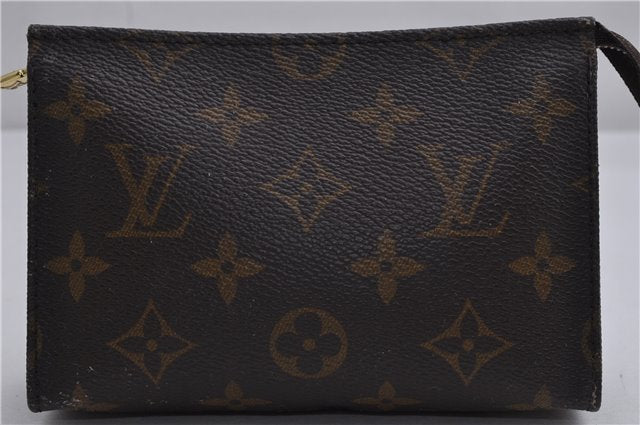 Auth Louis Vuitton Monogram Poche Toilette 15 Cosmetics Pouch M47546 Junk 9322C