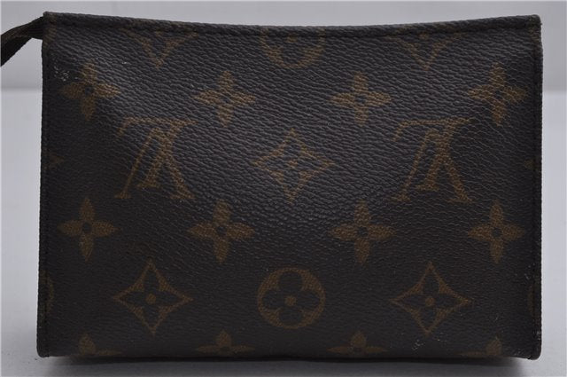 Auth Louis Vuitton Monogram Poche Toilette 15 Cosmetics Pouch M47546 Junk 9322C