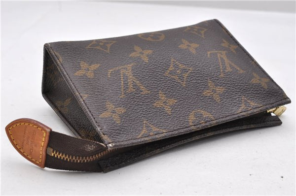 Auth Louis Vuitton Monogram Poche Toilette 15 Cosmetics Pouch M47546 Junk 9322C