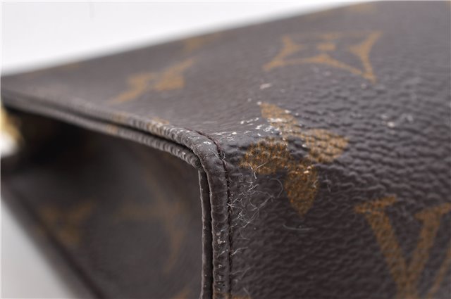 Auth Louis Vuitton Monogram Poche Toilette 15 Cosmetics Pouch M47546 Junk 9322C