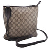 Authentic GUCCI Shoulder Cross Body Bag Purse GG PVC Leather 257246 Brown 9322E