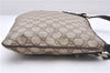 Authentic GUCCI Shoulder Cross Body Bag Purse GG PVC Leather 257246 Brown 9322E