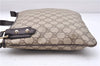 Authentic GUCCI Shoulder Cross Body Bag Purse GG PVC Leather 257246 Brown 9322E