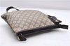 Authentic GUCCI Shoulder Cross Body Bag Purse GG PVC Leather 257246 Brown 9322E
