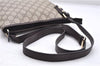 Authentic GUCCI Shoulder Cross Body Bag Purse GG PVC Leather 257246 Brown 9322E