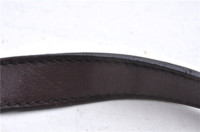 Authentic GUCCI Shoulder Cross Body Bag Purse GG PVC Leather 257246 Brown 9322E