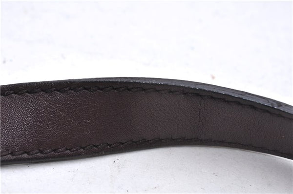 Authentic GUCCI Shoulder Cross Body Bag Purse GG PVC Leather 257246 Brown 9322E