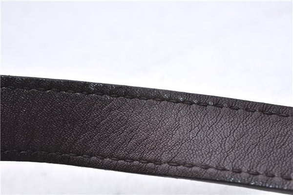 Authentic GUCCI Shoulder Cross Body Bag Purse GG PVC Leather 257246 Brown 9322E