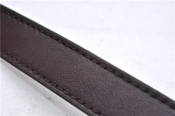 Authentic GUCCI Shoulder Cross Body Bag Purse GG PVC Leather 257246 Brown 9322E