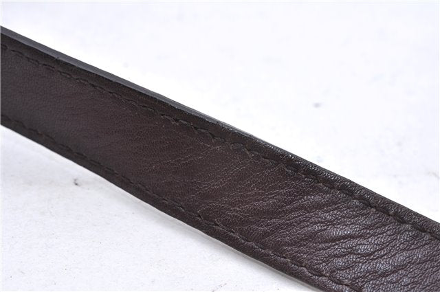 Authentic GUCCI Shoulder Cross Body Bag Purse GG PVC Leather 257246 Brown 9322E