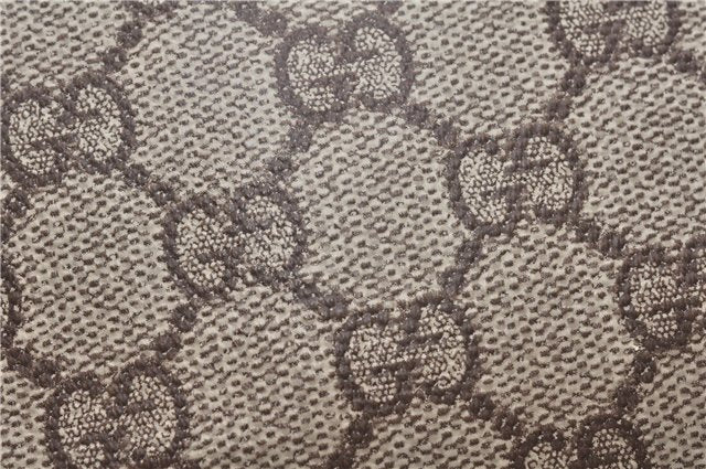 Authentic GUCCI Shoulder Cross Body Bag Purse GG PVC Leather 257246 Brown 9322E