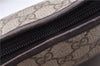 Authentic GUCCI Shoulder Cross Body Bag Purse GG PVC Leather 257246 Brown 9322E