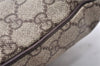 Authentic GUCCI Shoulder Cross Body Bag Purse GG PVC Leather 257246 Brown 9322E