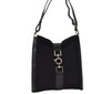 Authentic GUCCI Shoulder Cross Body Bag Purse Suede Leather Black 9323D