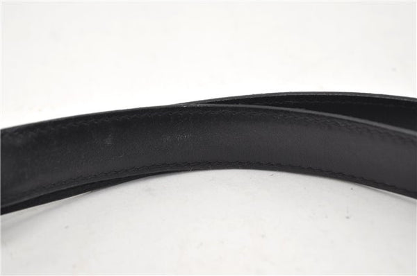 Authentic GUCCI Shoulder Cross Body Bag Purse Suede Leather Black 9323D