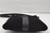 Authentic GUCCI Shoulder Cross Body Bag Purse Suede Leather Black 9323D