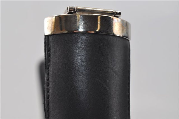 Authentic GUCCI Shoulder Cross Body Bag Purse Suede Leather Black 9323D