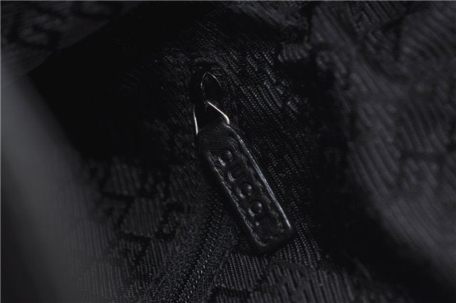 Authentic GUCCI Shoulder Cross Body Bag Purse Suede Leather Black 9323D