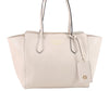 Authentic GUCCI Swing Medium Shoulder Tote Bag Leather 354408 Ivory 9323E