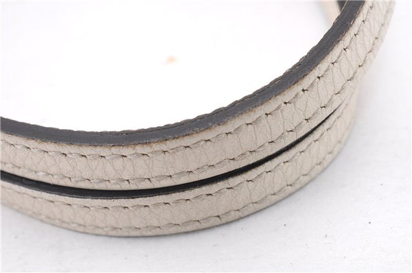 Authentic GUCCI Swing Medium Shoulder Tote Bag Leather 354408 Ivory 9323E