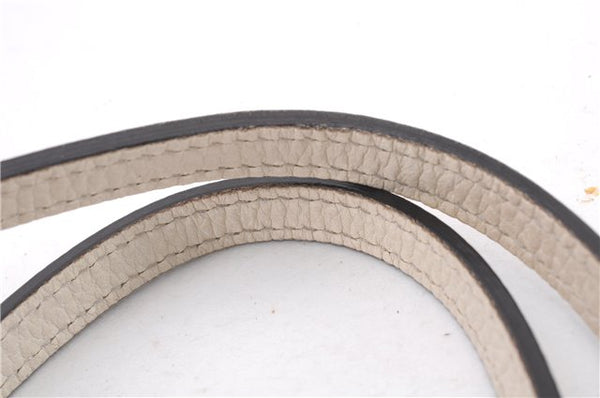 Authentic GUCCI Swing Medium Shoulder Tote Bag Leather 354408 Ivory 9323E