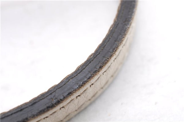 Authentic GUCCI Swing Medium Shoulder Tote Bag Leather 354408 Ivory 9323E