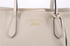 Authentic GUCCI Swing Medium Shoulder Tote Bag Leather 354408 Ivory 9323E