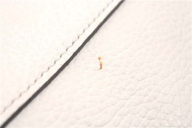 Authentic GUCCI Swing Medium Shoulder Tote Bag Leather 354408 Ivory 9323E