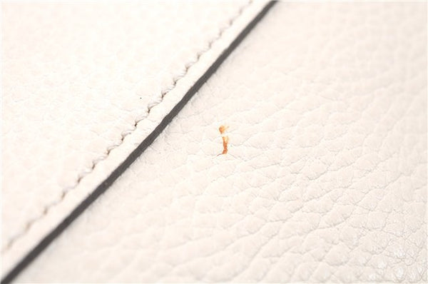 Authentic GUCCI Swing Medium Shoulder Tote Bag Leather 354408 Ivory 9323E