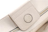 Authentic GUCCI Swing Medium Shoulder Tote Bag Leather 354408 Ivory 9323E