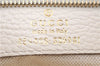 Authentic GUCCI Swing Medium Shoulder Tote Bag Leather 354408 Ivory 9323E