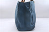 Authentic GUCCI Bamboo Shopper Large 2Way Hand Shoulder Bag Leather Blue 9324E