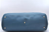 Authentic GUCCI Bamboo Shopper Large 2Way Hand Shoulder Bag Leather Blue 9324E