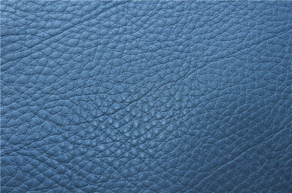 Authentic GUCCI Bamboo Shopper Large 2Way Hand Shoulder Bag Leather Blue 9324E