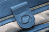 Authentic GUCCI Bamboo Shopper Large 2Way Hand Shoulder Bag Leather Blue 9324E
