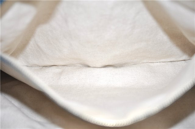 Authentic GUCCI Bamboo Shopper Large 2Way Hand Shoulder Bag Leather Blue 9324E