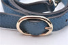 Authentic GUCCI Bamboo Shopper Large 2Way Hand Shoulder Bag Leather Blue 9324E
