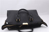 Authentic BURBERRY Vintage Leather 2Way Shoulder Hand Bag Black 9325E