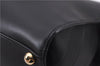 Authentic BURBERRY Vintage Leather 2Way Shoulder Hand Bag Black 9325E