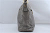 Authentic PRADA Leather 2Way Shoulder Tote Bag Gray 9326D
