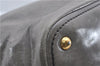 Authentic PRADA Leather 2Way Shoulder Tote Bag Gray 9326D