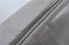 Authentic PRADA Leather 2Way Shoulder Tote Bag Gray 9326D