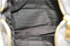 Authentic PRADA Leather 2Way Shoulder Tote Bag Gray 9326D