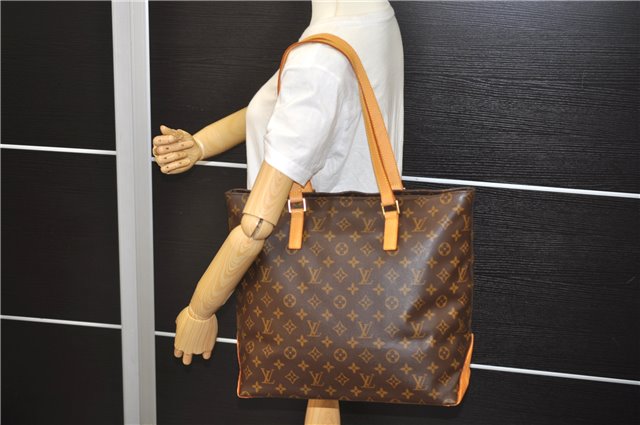 Authentic Louis Vuitton Monogram Cabas Mezzo Shoulder Tote Bag M51151 LV 9326E