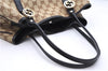 Authentic GUCCI Shoulder Tote Bag GG Canvas Leather 232957 Brown Black 9327D