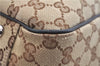 Authentic GUCCI Shoulder Tote Bag GG Canvas Leather 232957 Brown Black 9327D