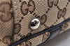 Authentic GUCCI Shoulder Tote Bag GG Canvas Leather 232957 Brown Black 9327D